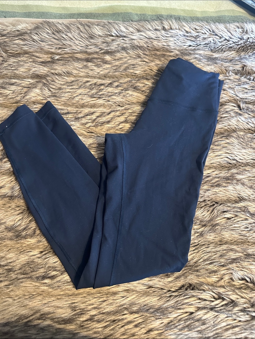 Navy Wonder Train Lululemon Leggings 28"